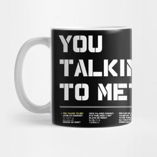 You Talking To Me? from the 1973 film Taxi Driver Mug